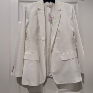 LOFT White Women's Tailored One-Button Blazer